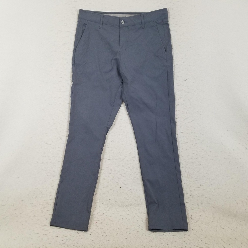Weatherproof Vintage Pants Mens 32x30 Gray Nylon Stretch Chino Travel Casual